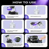 شارژر فندکی خودرو W&O مدل Starlight پنج کاره با رایحه افشانی و نورپردازی