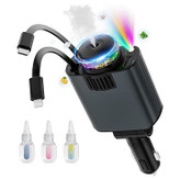 شارژر فندکی خودرو W&O مدل Starlight پنج کاره با رایحه افشانی و نورپردازی