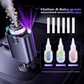 شارژر فندکی خودرو W&O مدل Starlight پنج کاره با رایحه افشانی و نورپردازی