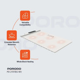 صفحه گرمکننده غذا هوشمند Porodo Lifestyle مدل Warming Food Mat | قابلیت رول شدن و ۳ سطح دما