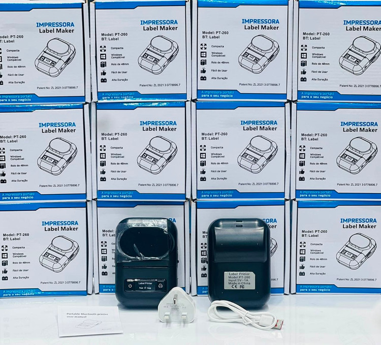 لیبل پرینتر قابل حمل PT-260 | بلوتوثی و سازگار با ویندوز