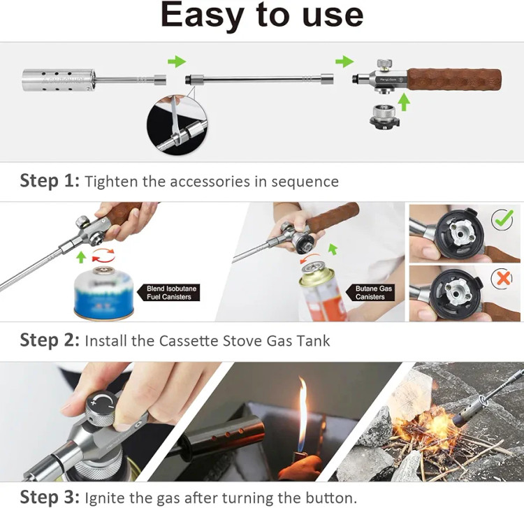فندک اتمی تورچ شعلهافکن مدل Flame Torch