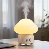 چراغ خواب و دستگاه بخور قارچی ضربهای شارژی با نور RGB