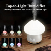 چراغ خواب و دستگاه بخور قارچی ضربهای شارژی با نور RGB